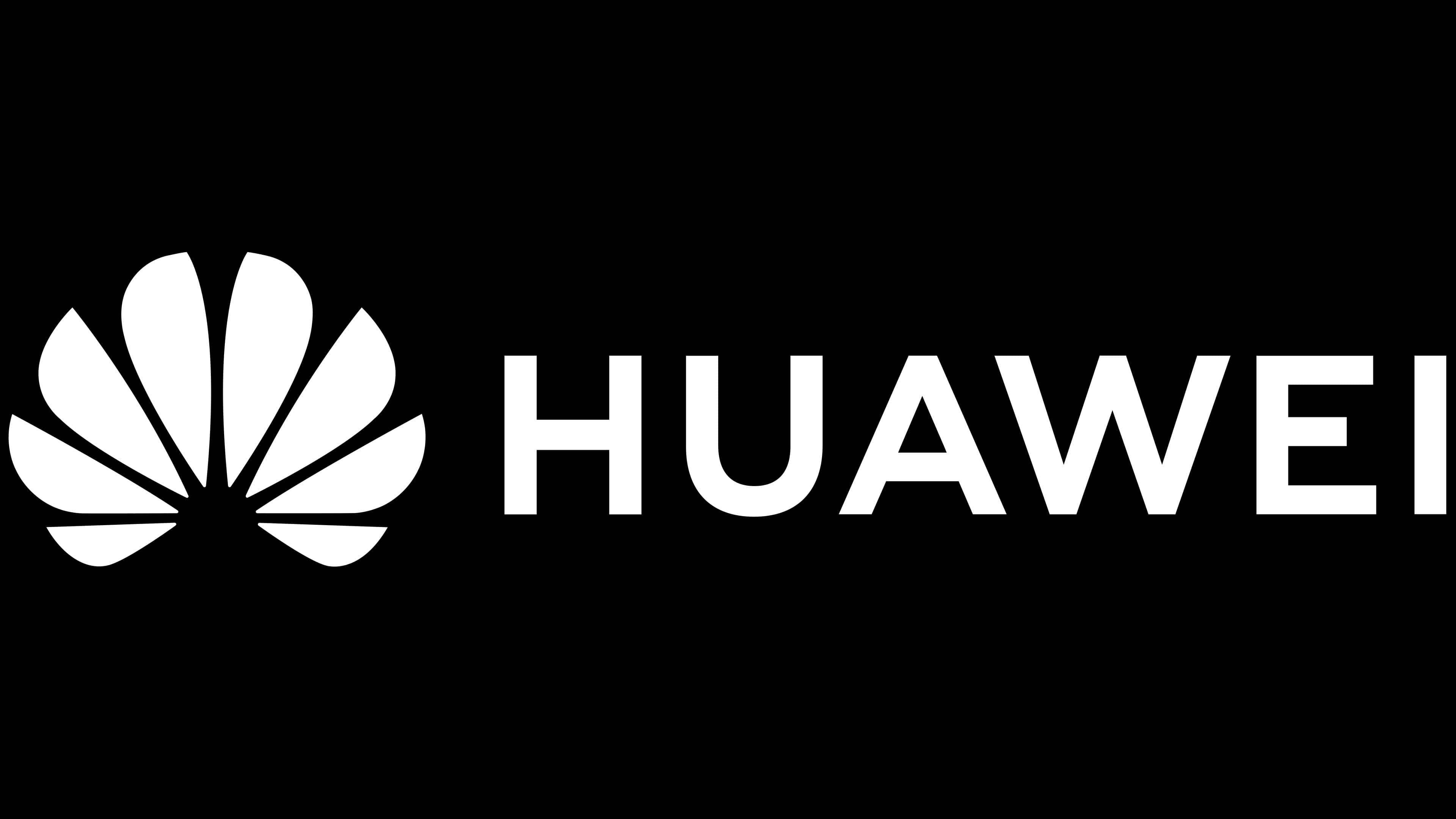Логотип Хуавей на черном фоне