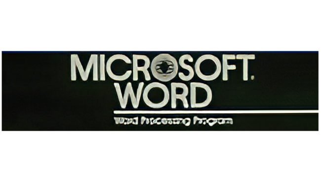 Microsoft Word Logo 1983-1987