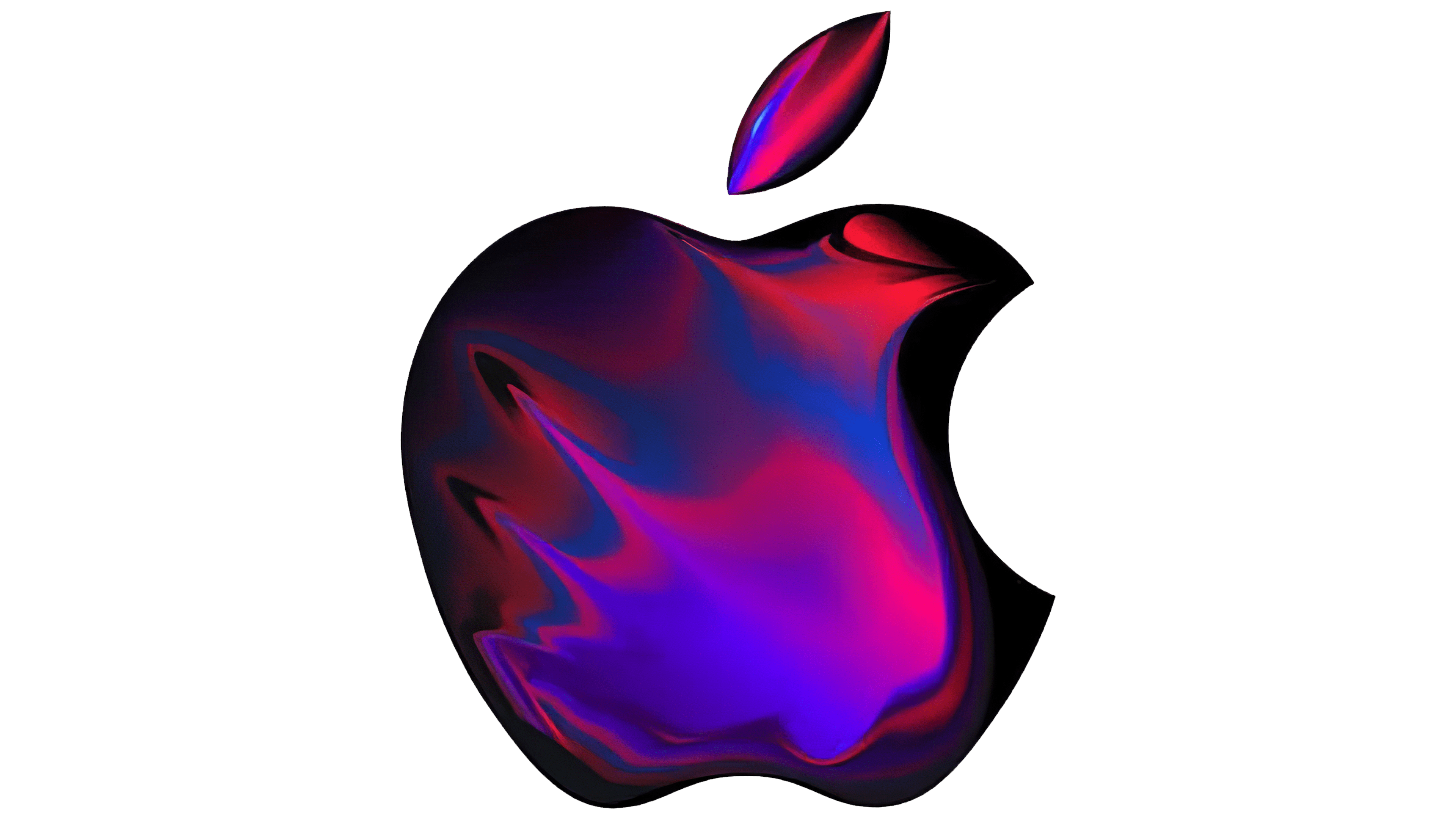 apple logo blue colour