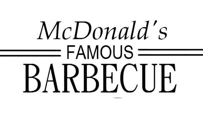 McDonald's Famous Barbecue Logo 1940–1948