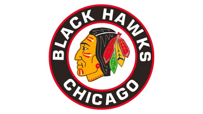 Chicago Blackhawks Logotipo 1955-1957