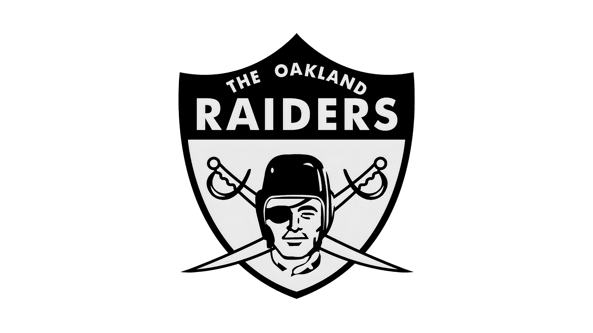 O logotipo dos Raiders de... 