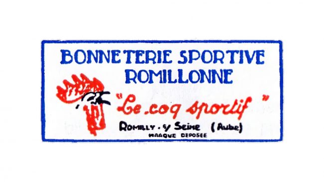 Bonnetterie Sportive Romillone Le Coq Sportif Logo 1948-1950