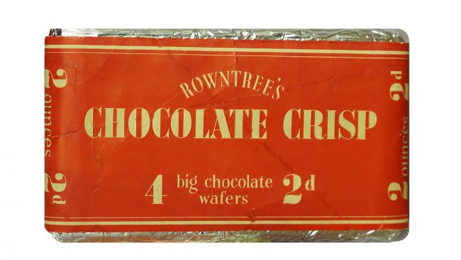Rowntree's Chocolate Crisp Logo 1935-1937