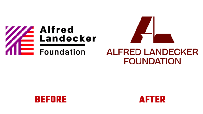 Alfred Landecker Foundation Antes e Depois Logo (história)