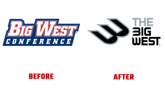Big West Conference Antes e Depois Logo (história)
