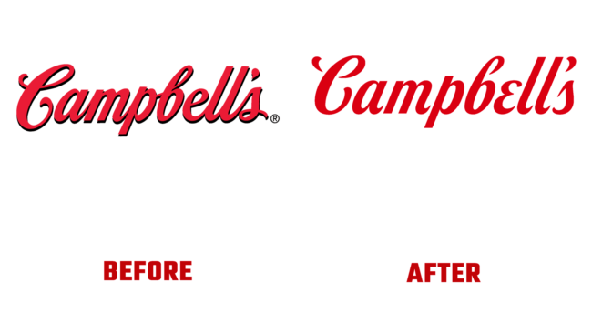 Campbells Antes e Depois Logo (história)