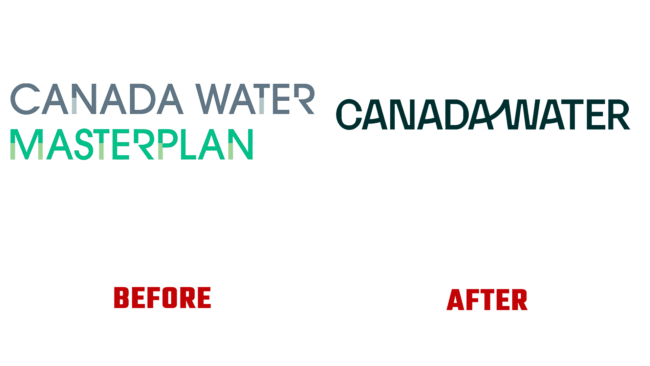 Canada Water Antes e Depois Logo (história)