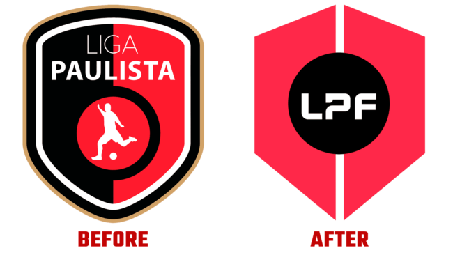 Liga Paulista de Futsal Antes e Depois Logo (historia)