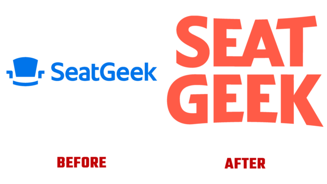 SeatGeek Antes e Depois Logo (história)