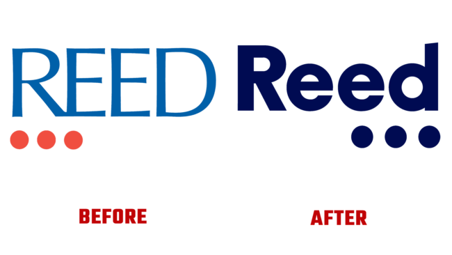 The Reed Group Antes e Depois Logo (história)
