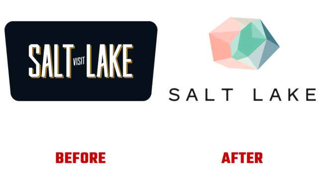 Visit Salt Lake Antes e Depois Logo (historia)