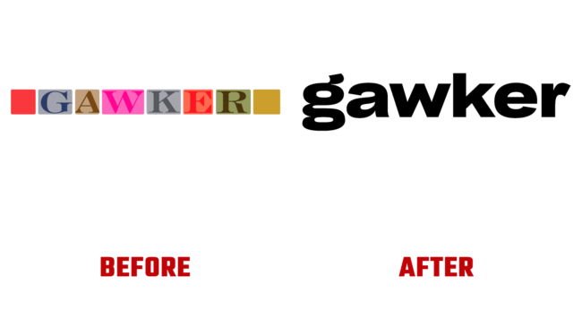 Gawker Antes e Depois Logo (historia)