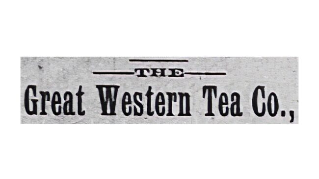 Great Western Tea Company Logo 1883-1902