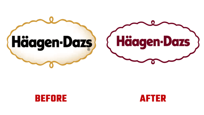 Haagen-Dazs Antes e Depois Logo (historia)