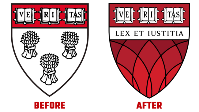 Harvard Law School Antes e Depois Logo (historia)