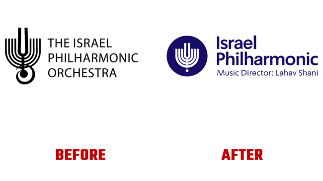 Israel Philharmonic Orchestra Antes e Depois Logo (historia)