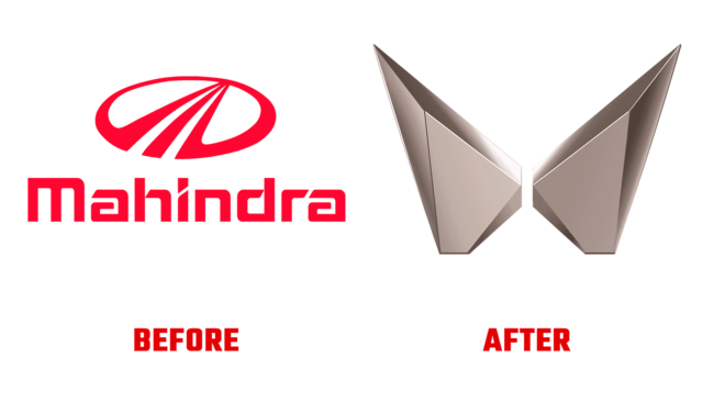 Mahindra & Mahindra Antes e Depois Logo (história)