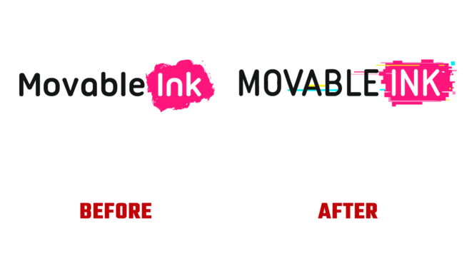 Movable Ink Antes e Depois Logo (historia)