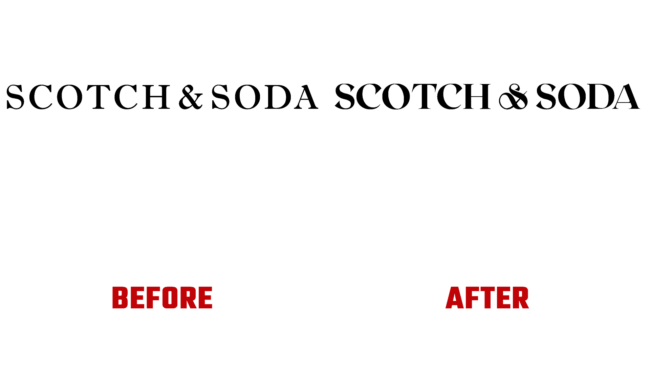 Scotch & Soda Antes e Depois Logo (historia)
