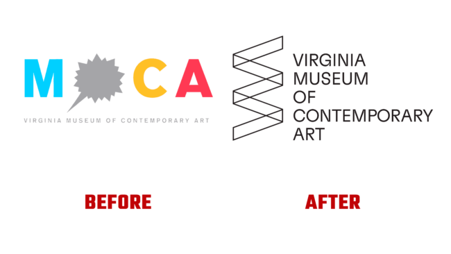 Virginia Museum of Contemporary Art Antes e Depois Logo (história)