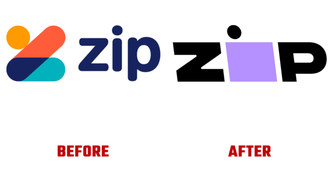 Zip Antes e Depois Logo (historia)