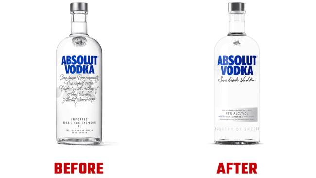 Absolut Antes e Depois Logo (historia)