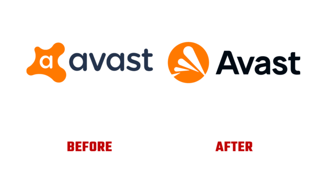 Avast Antes e Depois Logo (história)