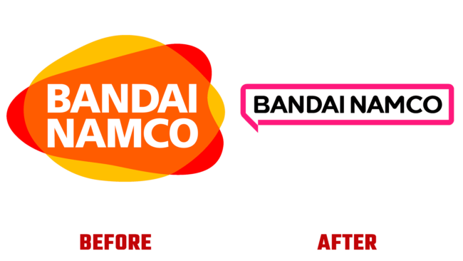Bandai Namco Antes e Depois Logo (historia)