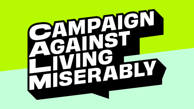 Campaign Against Living Miserably (CALM) Novo Logotipo
