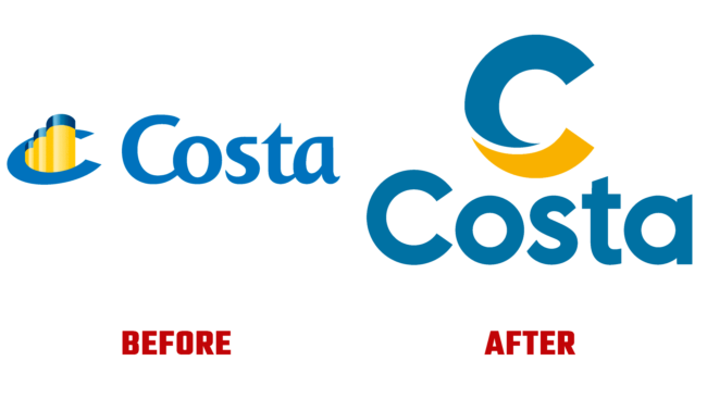 Costa Cruises Antes e Depois Logo (historia)