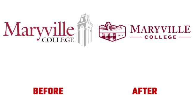 Maryville College Antes e Depois Logo (historia)