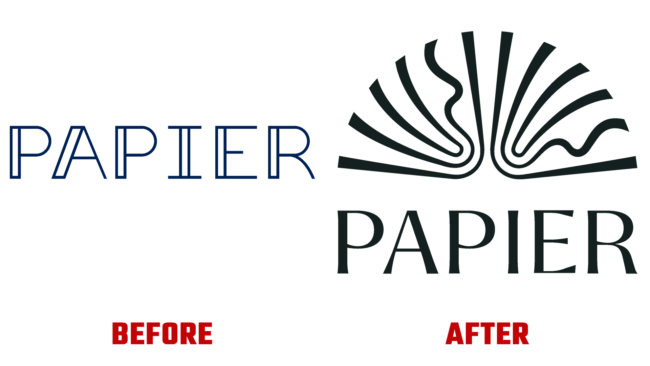 Papier Antes e Depois Logo (historia)