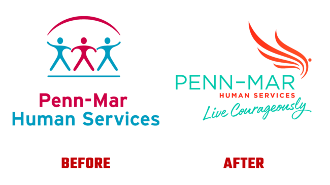 Penn-Mar Human Services Antes e Depois Logo (historia)