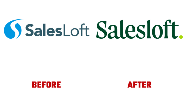 Salesloft Antes e Depois Logo (historia)
