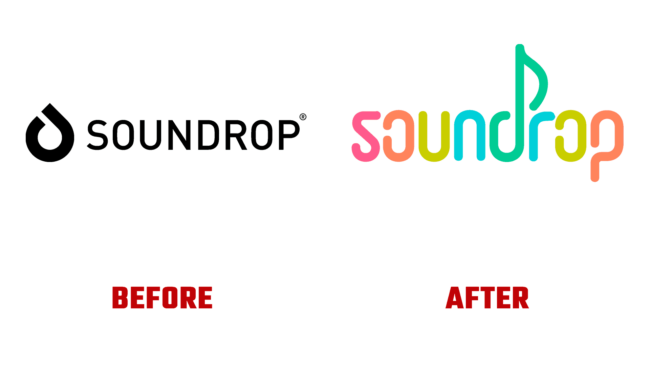 Soundrop Antes e Depois Logo (historia)
