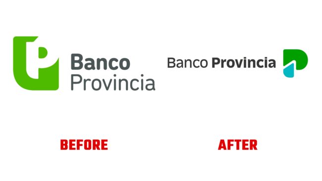 Banco Provincia Antes e Depois Logo (historia)