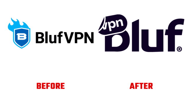 BlufVPN Antes e Depois Logo (historia)