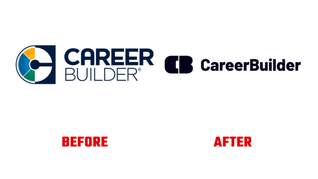 CareerBuilder Antes e Depois Logo (historia)