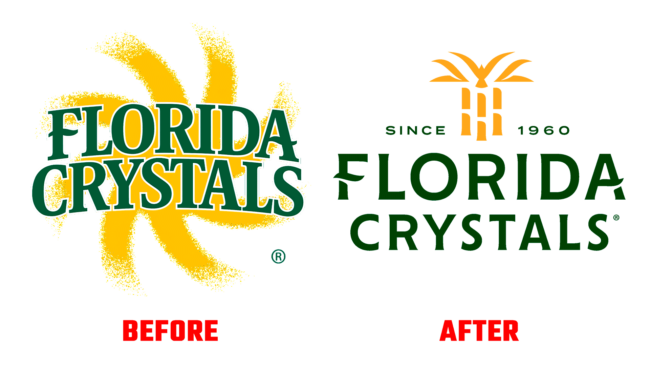 Florida Crystals Sugar Antes e Depois Logo (historia)