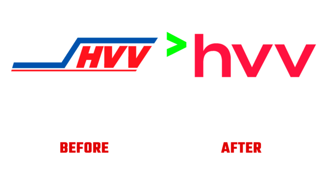 Hamburger Verkehrsverbund Antes e Depois Logo (historia)