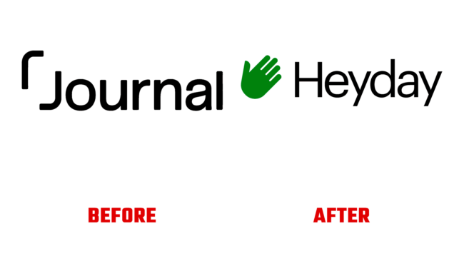 Heyday Antes e Depois Logo (historia)