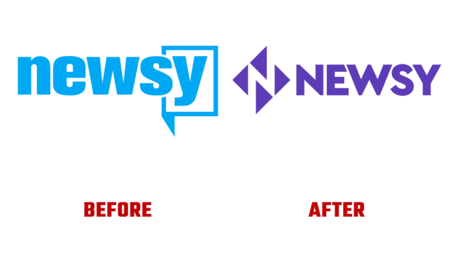 Newsy Antes e Depois Logo (historia)