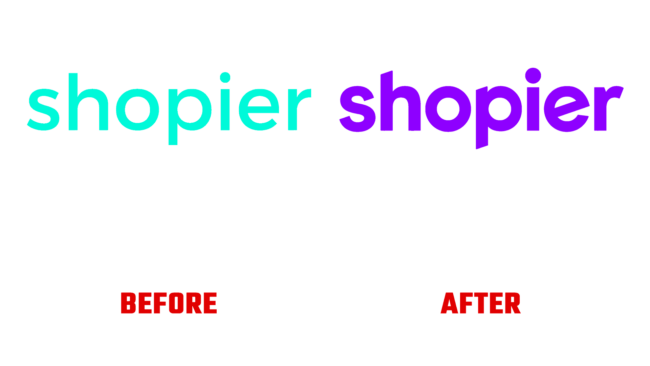 Shopier Antes e Depois Logo (historia)