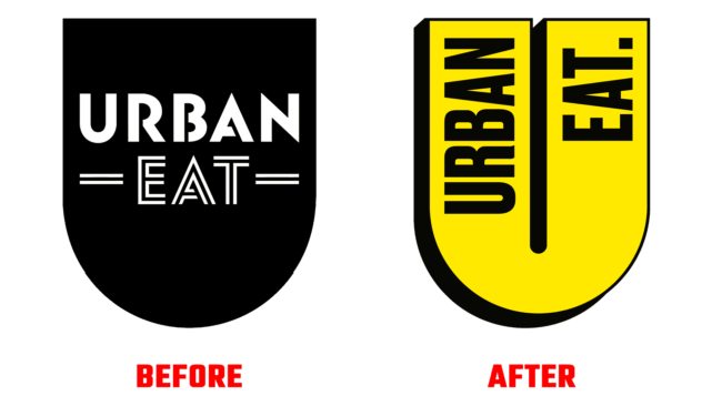 Urban Eat Antes e Depois Logo (historia)