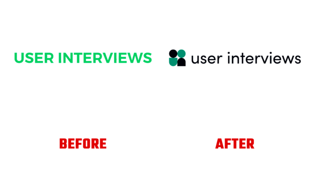 User Interviews Antes e Depois Logo (historia)