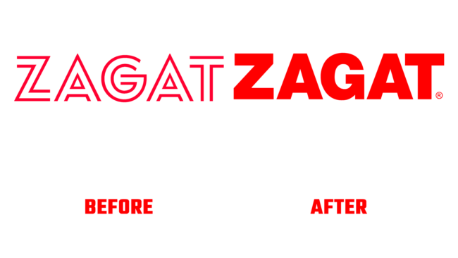 Zagat Antes e Depois Logo (historia)