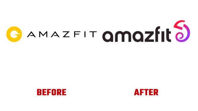 Amazfit Antes e Depois Logo (historia)
