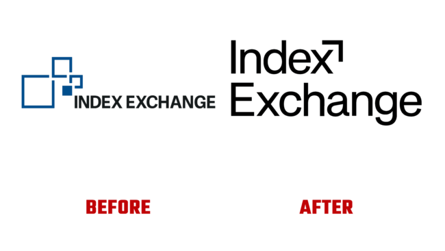 Index Exchange Antes e Depois Logo (historia)