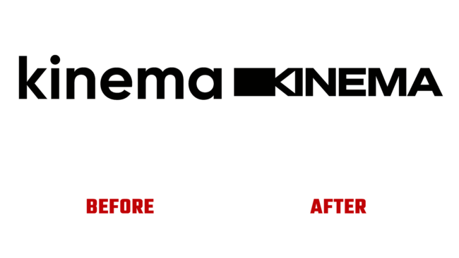 Kinema Antes e Depois Logo (historia)